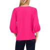 Vince Camuto Women’s Puff Sleeve Knit Top(Modern Pink)