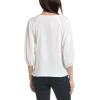 Vince Camuto Women’s Puff Sleeve Knit Top(New Ivory)