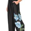 Vince Camuto Women’s Pull on Placement Print Back Elastic Pant(Sky)