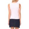 Vince Camuto Women’s Ruffle Rib Tank Top(Ultra White)