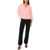Vince Camuto Women’s Sheer Balloon Sleeve Blouse(Sepia Rose)