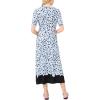 Vince Camuto Women’s Short Sleeve Cross Over Maxi Dress(Rich Black)