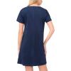 Vince Camuto Women’s Short Sleeve Panneled Shift Mini Dress with Exposed Stitching(Classic Navy)