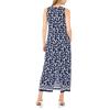 Vince Camuto Women’s Sleeveless Keyhole Back Maxi Dress(Classic Navy)