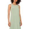 Vince Camuto Women’s Sleeveless Keyhole Back Maxi Dress(Eucalyptus)