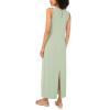 Vince Camuto Women’s Sleeveless Keyhole Back Maxi Dress(Eucalyptus)