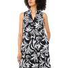 Vince Camuto Women’s Sleeveless V-Neck Tiered Maxi Dress(Rich Black)