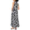Vince Camuto Women’s Sleeveless V-Neck Tiered Maxi Dress(Rich Black)