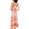 Vince Camuto Women’s Smocked Back Challis Maxi Dress(Raspberry Sorbet)