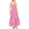 Vince Camuto Women’s Square Neck Floral Maxi Dress(Deep Sangria)