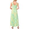 Vince Camuto Women’s Square Neck Floral Maxi Dress(Lime Press)