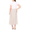 Vince Camuto Women’s Striped Bias Skirt(New Ivory)