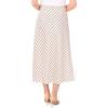 Vince Camuto Women’s Striped Bias Skirt(New Ivory)