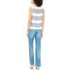 Vince Camuto Women’s Striped Sleeveless Crew Neck Top(Denim)
