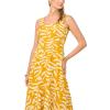 Vince Camuto Women’s Thick Strap Sleeveless Maxi Dress(Golden Hue)