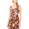 Vince Camuto Women’s Thick Strap Sleeveless Maxi Dress(Rust)