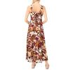Vince Camuto Women’s Thick Strap Sleeveless Maxi Dress(Rust)