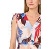 Vince Camuto Women’s Tie V Neck Maxi Dress(Airy Blue)