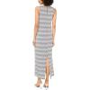 Vince Camuto Women’s Zig Zag Back Keyhole Sleeveless Maxi Dress(Rich Black)