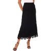 Vince Camuto Women’s Crochet Maxi Skirt(Rich Black)