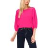 Vince Camuto Women’s Puff Sleeve Knit Top(Modern Pink)