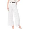 Vince Camuto Women’s Wide Leg Pull on Lace Pant(Ultra White)