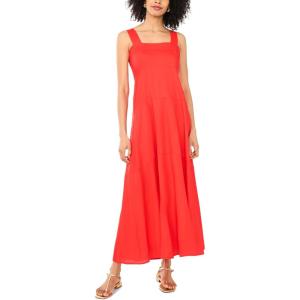 Vince Camuto Women’s 4 Tier Maxi Dress(Lobster Red)
