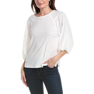 Vince Camuto Women’s Puff Sleeve Knit Top(New Ivory)