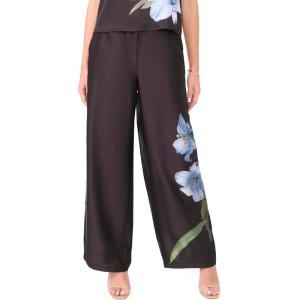 Vince Camuto Women’s Pull on Placement Print Back Elastic Pant(Sky)