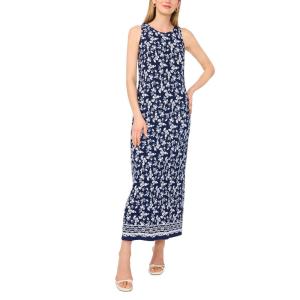 Vince Camuto Women’s Sleeveless Keyhole Back Maxi Dress(Classic Navy)