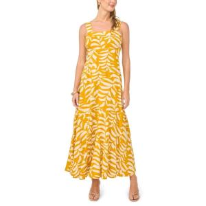 Vince Camuto Women’s Thick Strap Sleeveless Maxi Dress(Golden Hue)