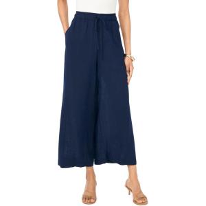 Vince Camuto Women’s Wide Leg Gathered Pants(Classic Navy)