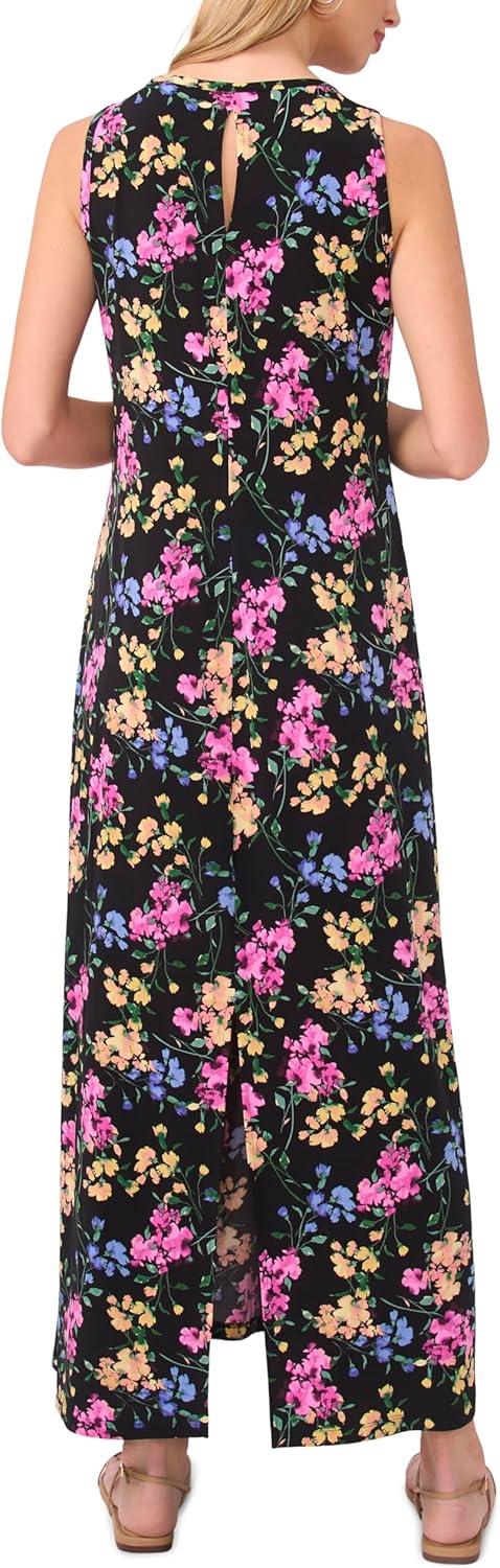 image:imageVince Camuto Womens Printed Sleeveless Maxi DressRich Black