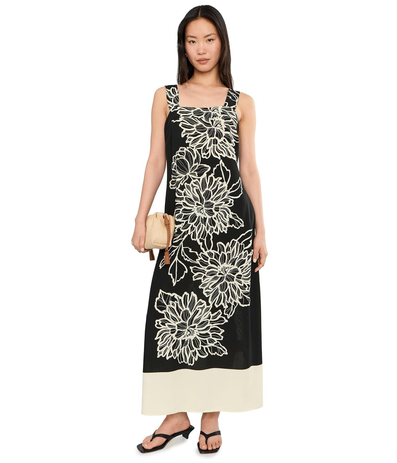 image:imageVince Camuto Womens Square Neck Maxi No TiersRich Black