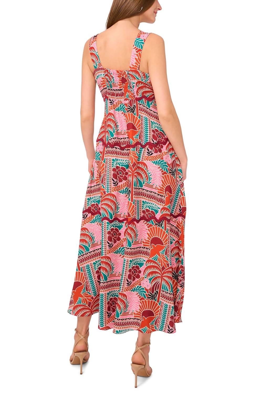 image:imageVince Camuto Womens Trim Tiered Maxi DressMulti
