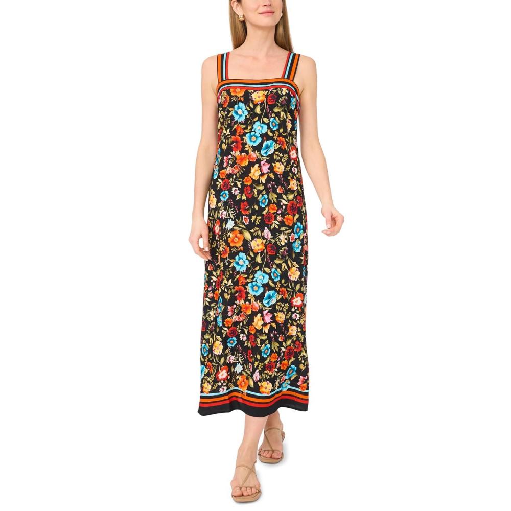 image:imageVince Camuto Womens Square Neck Maxi DressRich Black