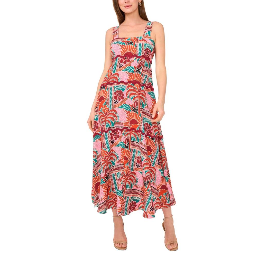 image:imageVince Camuto Womens Trim Tiered Maxi DressMulti