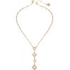 Vince Camuto Goldtone Chain Link Crystal Stone Pendant Necklace