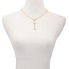 Vince Camuto Goldtone Chain Link Crystal Stone Pendant Necklace