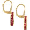 Vince Camuto Goldtone Fuschia Crystal Stone Drop Earrings