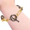 Vince Camuto Goldtone Multi Crystal Stone Toggle Bracelet
