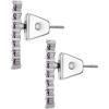 Vince Camuto Silvertone Amethyst Crystal Stone Stud Earrings