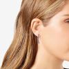 Vince Camuto Silvertone Amethyst Crystal Stone Stud Earrings