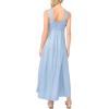 Vince Camuto Women’s Four Tier Maxi Dress(Lake Breeze)