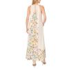 Vince Camuto Women’s High Neck Flowy Maxi with Trim(Antique White)