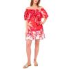 Vince Camuto Women’s Off-the-Shoulder Mini Dress(Poppy)