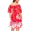 Vince Camuto Women’s Off-the-Shoulder Mini Dress(Poppy)