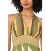 Vince Camuto Women’s Plunging Neck Sleeveless Maxi Dress(Flora Green)