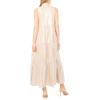 Vince Camuto Women’s Sleeveless Tiered Ruffle Maxi Dress(Neutral)