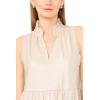Vince Camuto Women’s Sleeveless Tiered Ruffle Maxi Dress(Neutral)